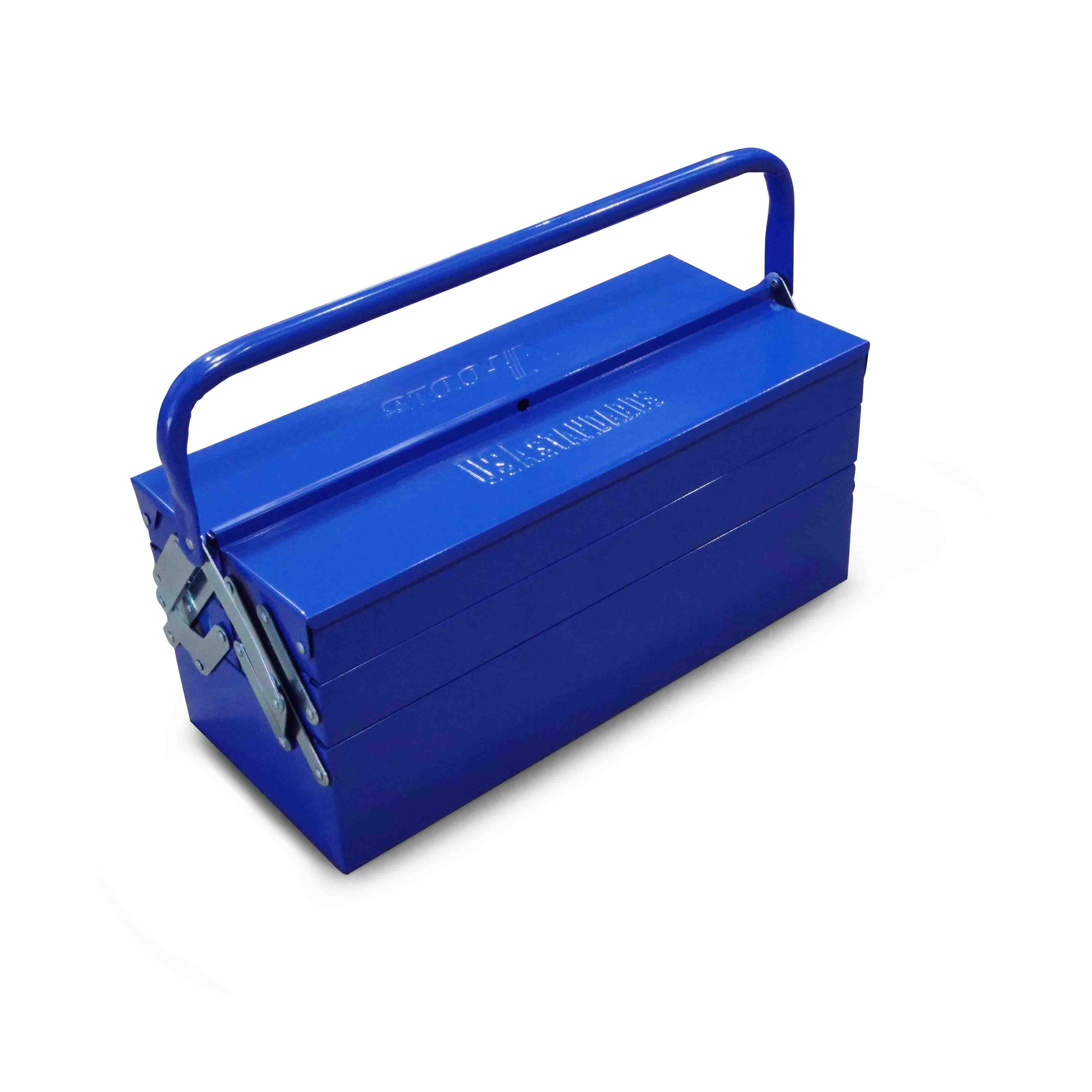 VTOOLS 18.5 Inch 5 Tray Metal Tool Box with Single Handle